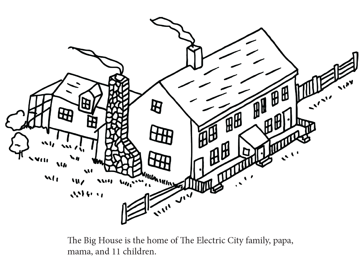 The Electric City Colouring Book